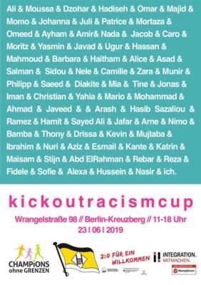 Kick Out Racism Cup 2019 @  Sportplatz FSV Hansa 07 