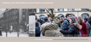 Gedenken an die „Fabrik-Aktion” und en Protest in der Rosenstr. @ Topographie des Terrors